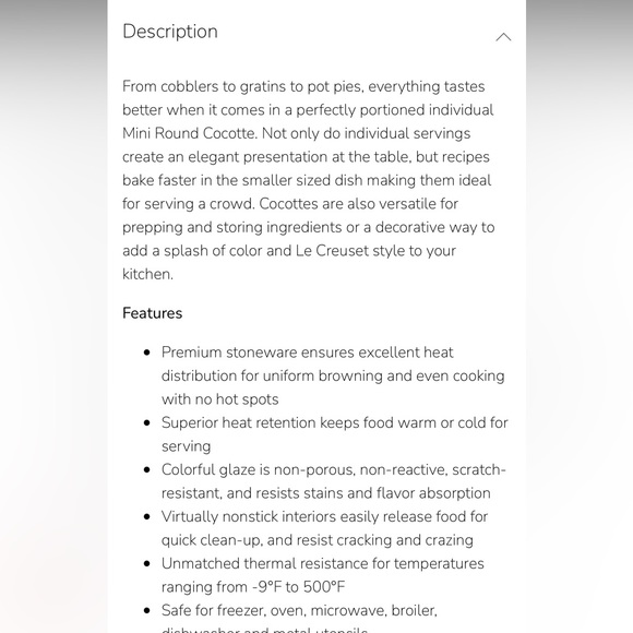 La Creuset Mini Round Cocotte 8oz- BOTTOM ONLY- NO LID - Picture 8 of 8